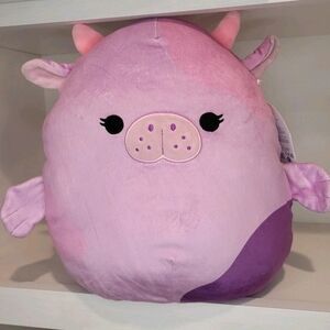Squishmallows Stasia the Purple Pink Tie Dye Ombre Seacow Sea Cow Manatee 12"NWT